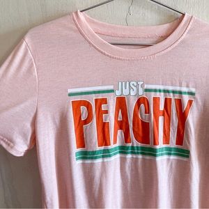 Retro Groovy Just Peachy Graphic Tee